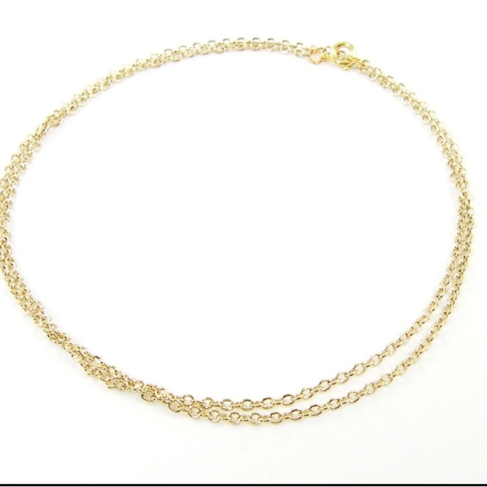 30 inch gold plated necklace